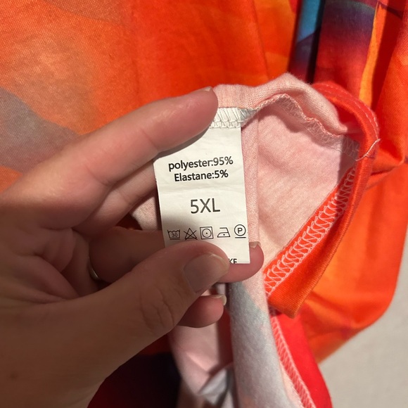 Women’s Plus Size Multicolor Tank Top, With Adjustable Neckline, Size 5XL - Picture 3 of 4